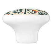 Bouton De Porte En Céramique chrysanthème (Côté)