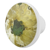 BOUTON DE PORTE EN CÉRAMIQUE CHRYSANTHEMUM (Droite)