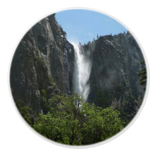 Bouton De Porte En Céramique Chute de Bridalveil dans le parc national de Yosem