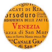 Bouton De Porte En Céramique Ciao Venezia ! (Devant)