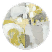 Bouton De Porte En Céramique Citron (Devant)