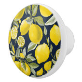 Bouton De Porte En Céramique Citron bleu (Droite)