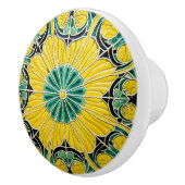 Bouton De Porte En Céramique Citron jaune Méditerranée été (Droite)