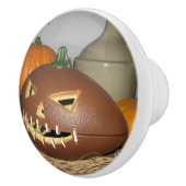 Bouton De Porte En Céramique Citrouille de football (Droite)