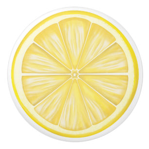 Bouton De Porte En Céramique Citrus citron Côte Amalfi