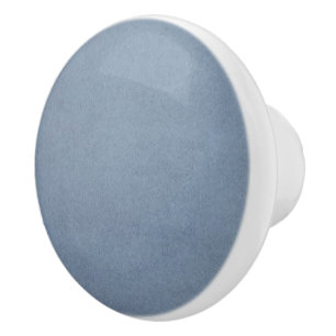 Bouton De Porte En Céramique Clair Denim Bleu rond Ceramic personnalisé Knox