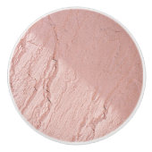 Bouton De Porte En Céramique Clair rose Faux Stucco Effet ImpriméCeramic Knob (Devant)