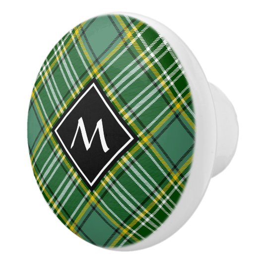 Bouton De Porte En Céramique Clan Currie Tartan (Droite)