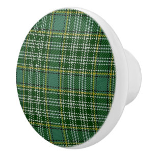Bouton De Porte En Céramique Clan écossais Currie Tartan Plaid
