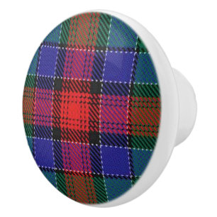Bouton De Porte En Céramique Clan écossais Grandeur Jardine Tartan Plaid