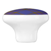 Bouton De Porte En Céramique Clan Elliot moderne Tartan Ceramic Knob (Côté)
