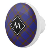 Bouton De Porte En Céramique Clan Elliot moderne Tartan Ceramic Knob (Droite)