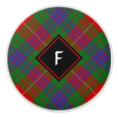 Bouton De Porte En Céramique Clan Fraser Tartan Ceramic Knob (Devant)