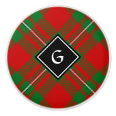 Bouton De Porte En Céramique Clan Gregor Tartan Ceramic Knob (Devant)