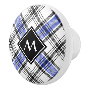 Bouton De Porte En Céramique Clan Hannay Tartan