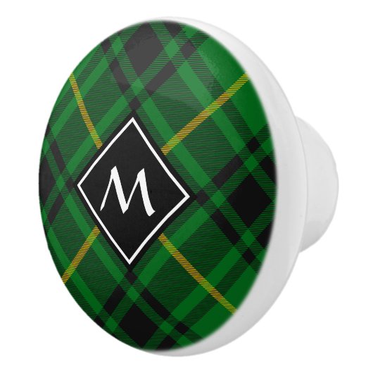 Bouton De Porte En Céramique Clan MacArthur Tartan (Droite)