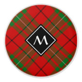 Bouton De Porte En Céramique Clan MacAulay Tartan Ceramic Knob (Devant)