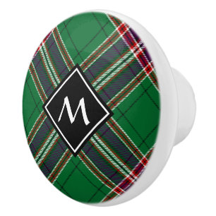Bouton De Porte En Céramique Clan MacFarlane Chasse moderne Tartan