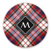 Bouton De Porte En Céramique Clan MacFarlane robe Tartan (Devant)