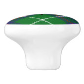 Bouton De Porte En Céramique Clan MacIntyre Chasse Tartan Ceramic Knob (Côté)