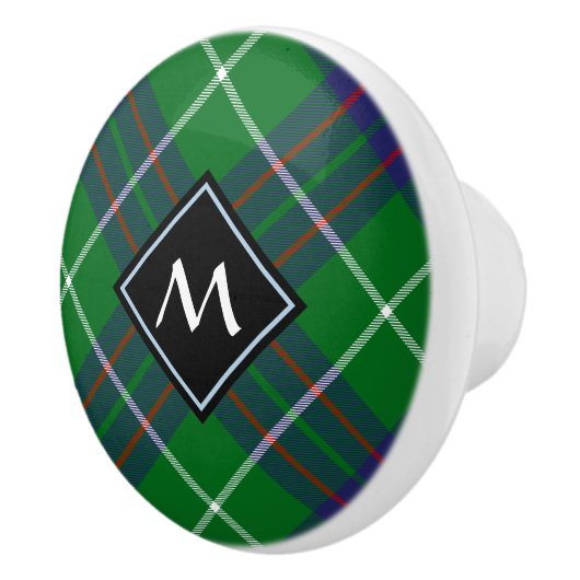 Bouton De Porte En Céramique Clan MacIntyre Chasse Tartan Ceramic Knob (Droite)