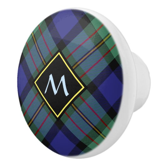Bouton De Porte En Céramique Clan MacLaren Tartan Ceramic Knob (Droite)