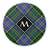 Bouton De Porte En Céramique Clan MacMillan Chasse Tartan (Devant)