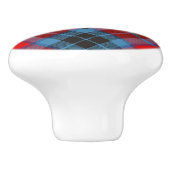 Bouton De Porte En Céramique Clan MacTavish Tartan (Côté)