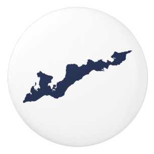 Bouton De Porte En Céramique Classic Fishers Island Ceramic Knob - Marine