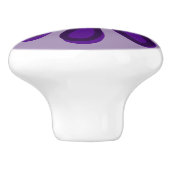 Bouton De Porte En Céramique Classy Indigo Flower Doodle (Côté)