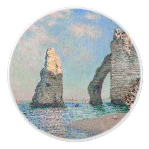 Bouton De Porte En Céramique Claude Monet - Falaises à Etretat