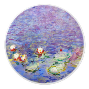 Bouton De Porte En Céramique Claude Monet - Lys d'eau