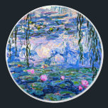 Bouton De Porte En Céramique Claude Monet - Water Lilies, 1919,<br><div class="desc">Claude Monet célèbre peinture,  Water Lilies,  1919</div>