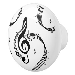 Bouton De Porte En Céramique Climactic G Clef