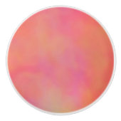 Bouton De Porte En Céramique Cloud à marbre rose et orange abstrait (Devant)