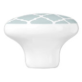 Bouton De Porte En Céramique Cloud Blue Maroc Quatrefoil (Côté)