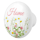 Bouton De Porte En Céramique Clovers & Daisy (Droite)