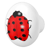 Bouton De Porte En Céramique Coccinelle (Droite)