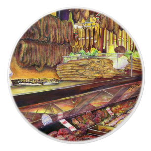 Bouton De Porte En Céramique Cochon, Budapest