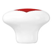 Bouton De Porte En Céramique Coeur brillant (Côté)