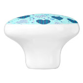 Bouton De Porte En Céramique Coeurs Ceramic Knob (Côté)