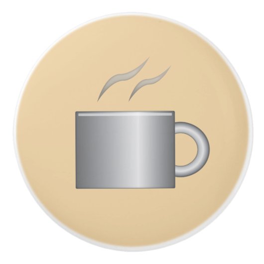 Bouton De Porte En Céramique Coffee Cup Ceramic Knob (Devant)