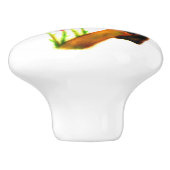 Bouton De Porte En Céramique Colibri à gorge rubis (Côté)