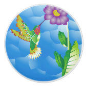 Bouton De Porte En Céramique Colibri : Stylisé (Devant)