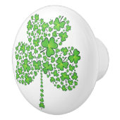 Bouton De Porte En Céramique Collage de shamrock (Droite)