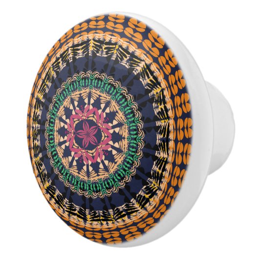 Bouton De Porte En Céramique Collection de Boho d'Africain - beauté (Droite)