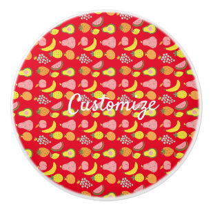 Bouton De Porte En Céramique Collection de fruits assorés Thunder_Cove