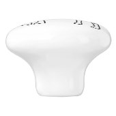 Bouton De Porte En Céramique Collie Dog (Côté)