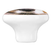 BOUTON DE PORTE EN CÉRAMIQUE COLLIE FRONTALIÈRE (Côté)