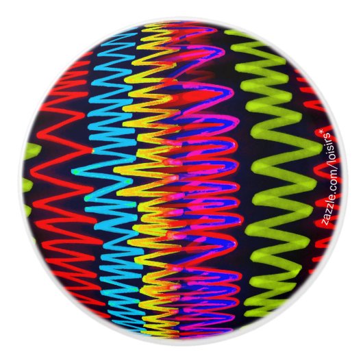 Bouton De Porte En Céramique Coloré en céramique (Devant)